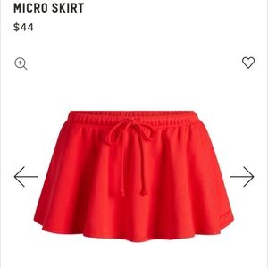 NWT Cotton Fleece Micro Skirt